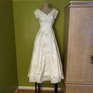 Italian Satin Wedding Gown